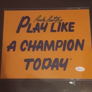 Notre Dame Authentic RUDY Signed Photo Framed